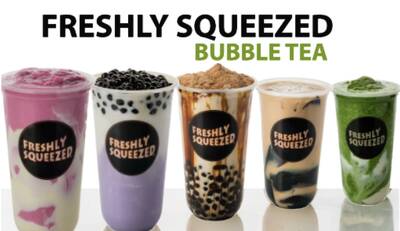Freshly Squeezed Premium Juice Bubble Tea Sevenoaks Shopping Centre Abbotsford, BC