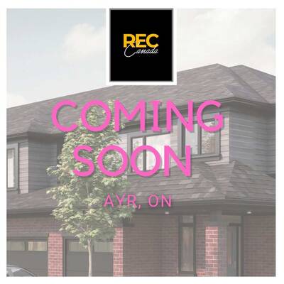 Pre-construction Townhomes - Coming Soon - Ayr, ON