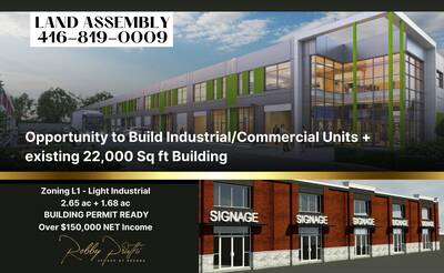 Opportunity to  Build Industrial/Commercial Units plus 22,000 sq. ft. Industrial building in Niagara Region