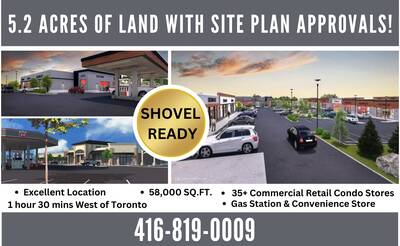Approved 5.2 acres of Commercial Land  with SPA; Ready For Construction Plaza / Gas Station Complex;