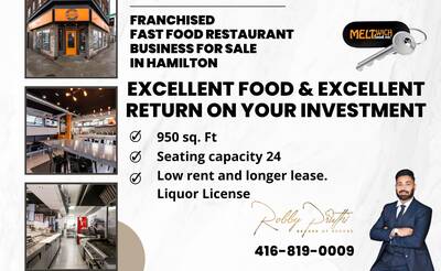 Franchised Fast Food Restaurant Downtown Hamilton Location
