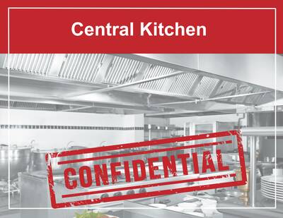 Rare opportunity, CENTRAL KITCHEN for sale! (CONFIDENTIAL)