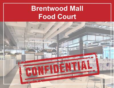 Food court business at The Amazing Brentwood for sale(Confidential)